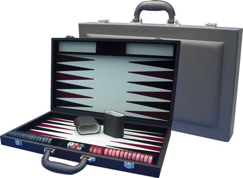 Dal Rossi Backgammon PU Leather Brown (38cm/15")