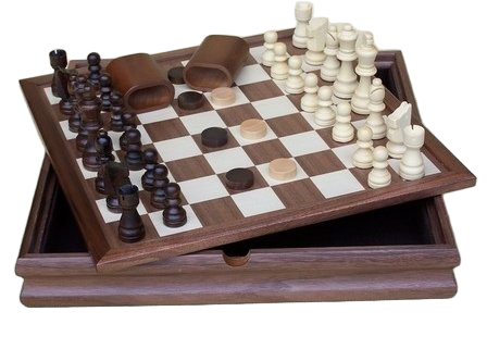 Dal Rossi Italy Chess/Checkers/Backgammon (35cm)