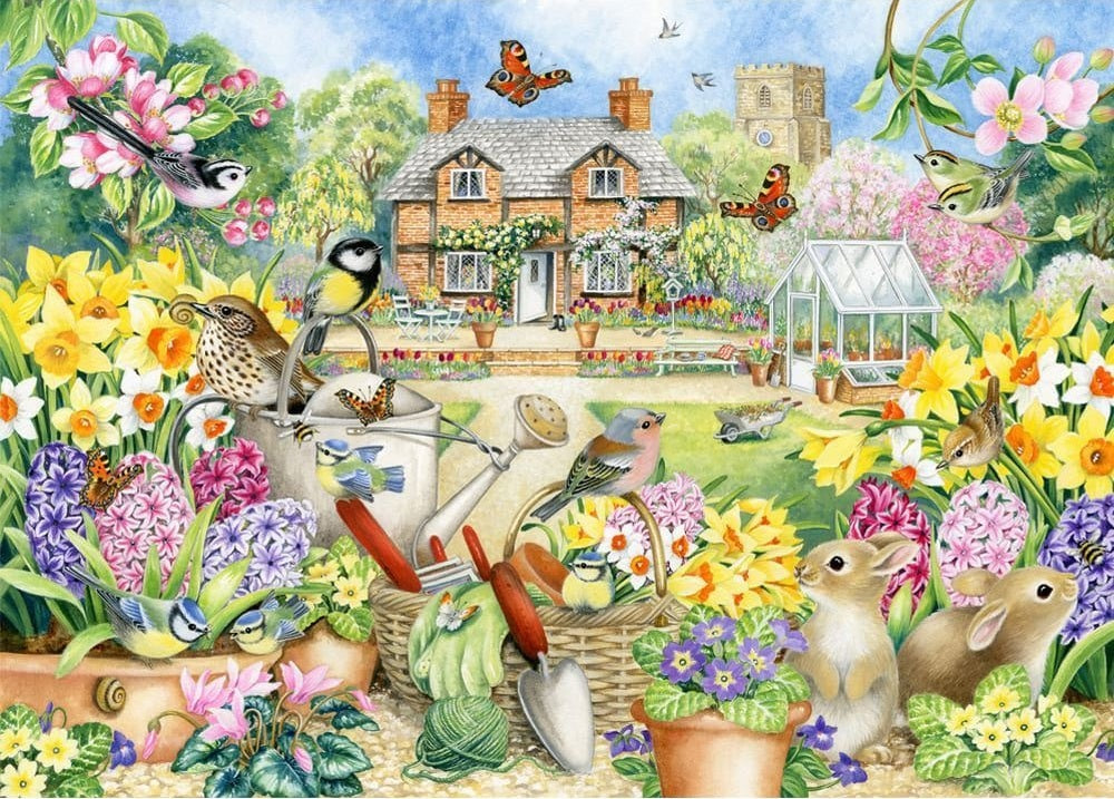Cottage Cuties Series 2: 500pc XL Puzzle - The Joys of Spring