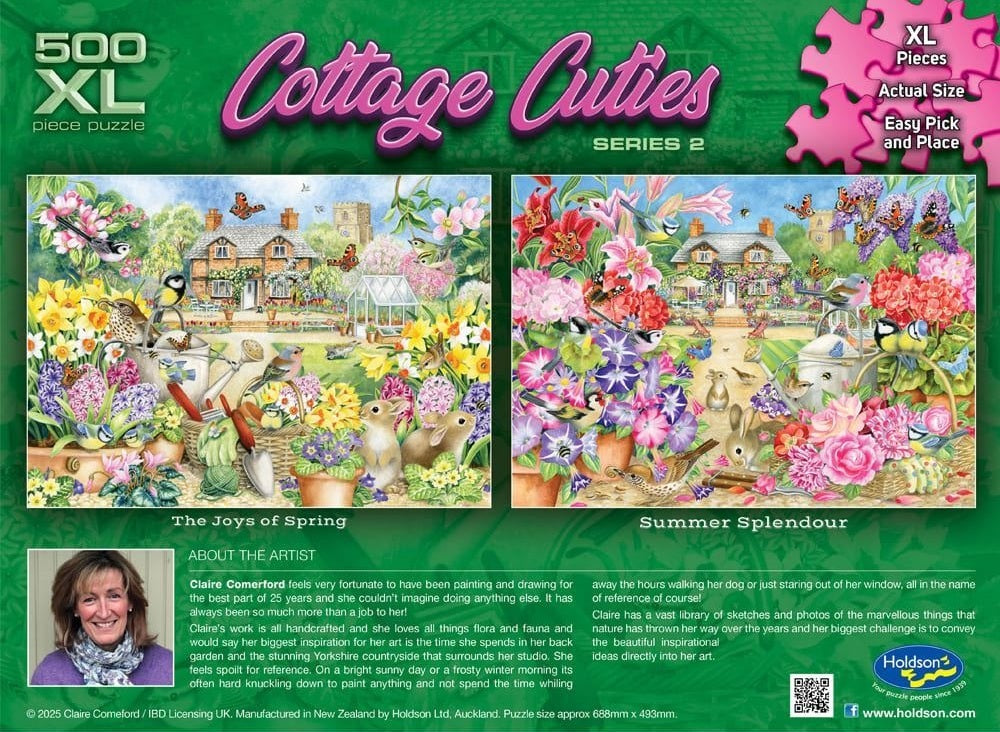 Cottage Cuties Series 2: 500pc XL Puzzle - Summer Splendour