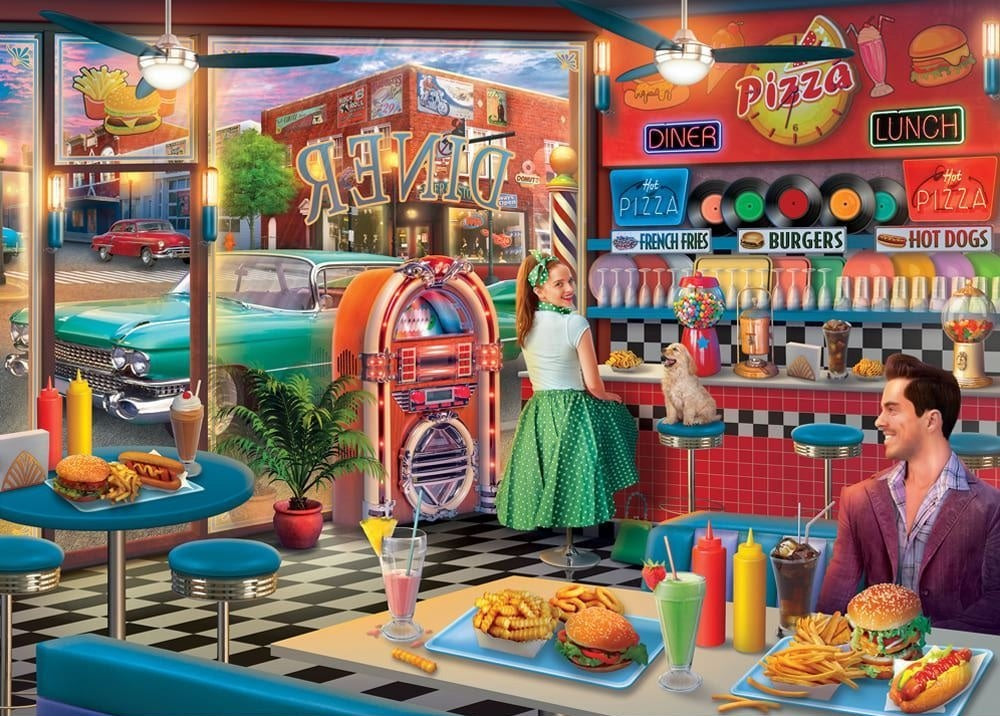 Park N Dine Series 2: 1000pc Puzzle - Pizza Landing