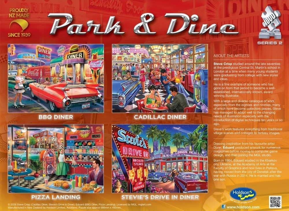 Park N Dine Series 2: 1000pc Puzzle - BBQ Diner