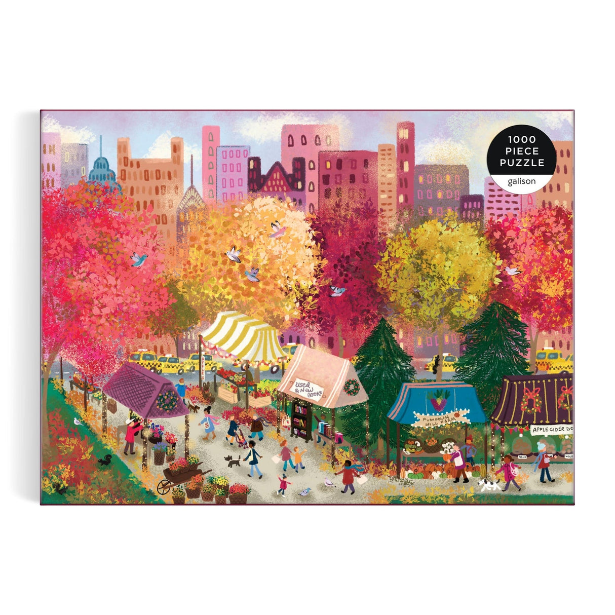 Galison Joy Laforme - Autumn at the City Market Puzzle - 1000 Piece