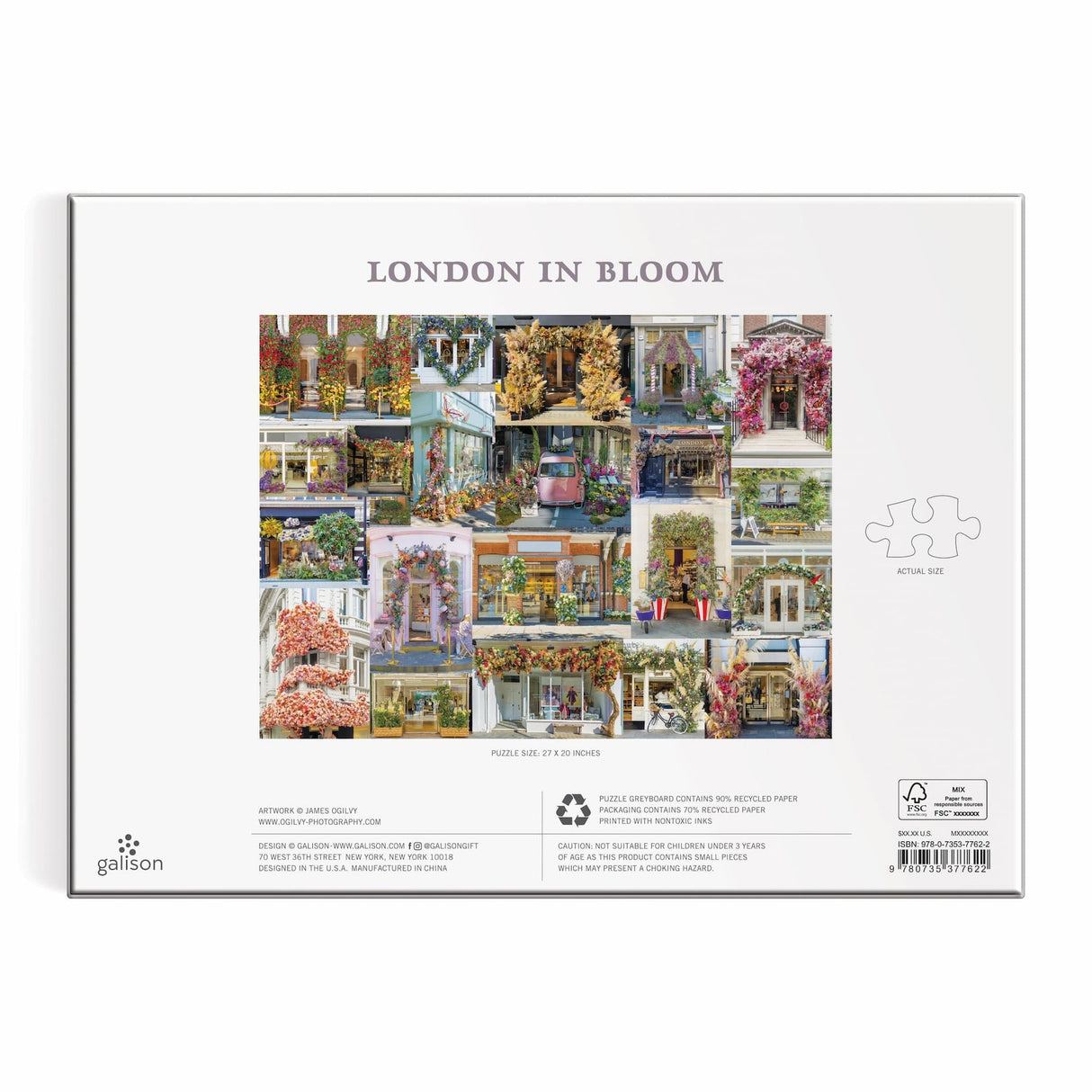 Galison London in Bloom Puzzle - 1000 Piece