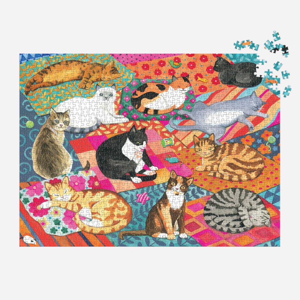 Galison Lounging Cats Puzzle - 1000 Piece