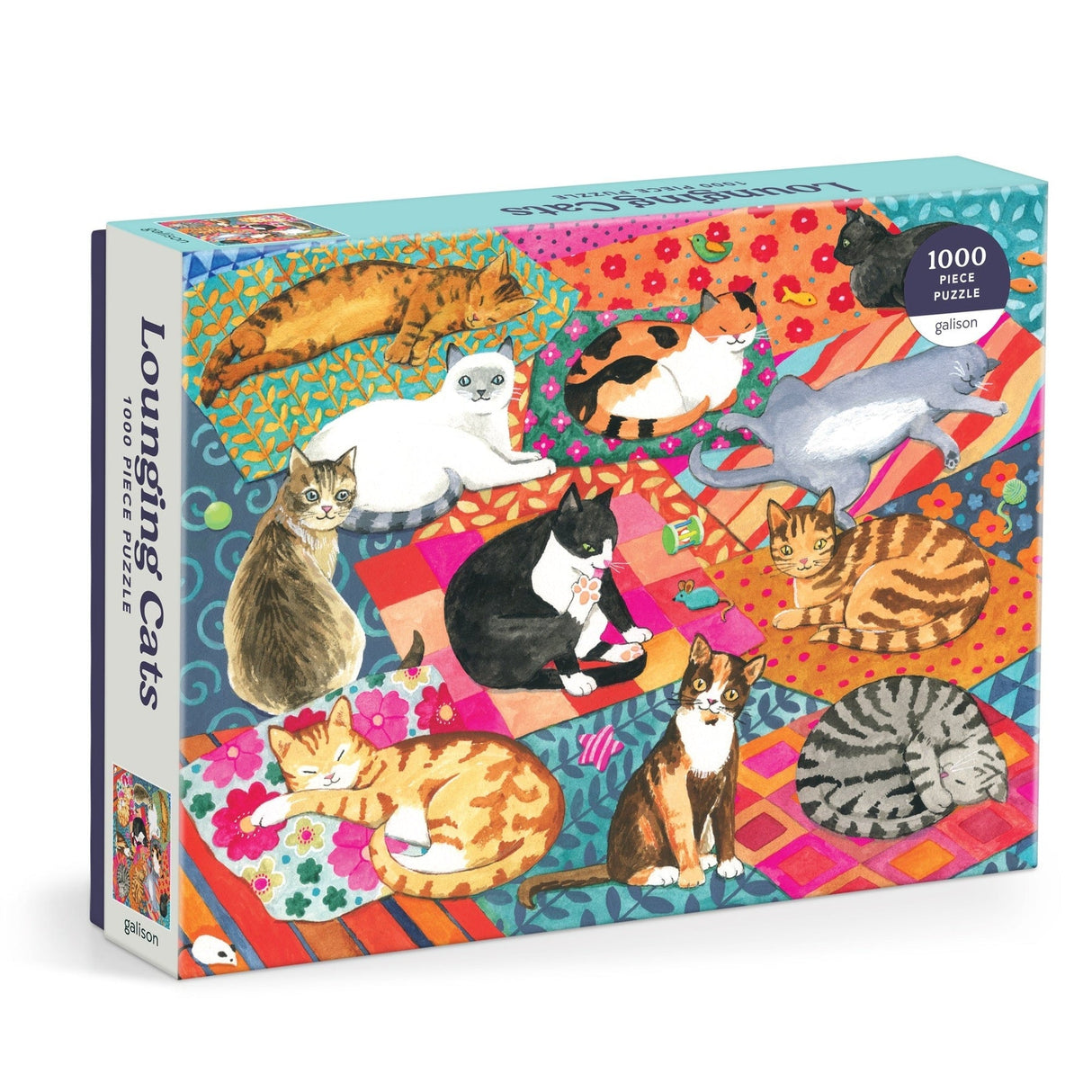 Galison Lounging Cats Puzzle - 1000 Piece
