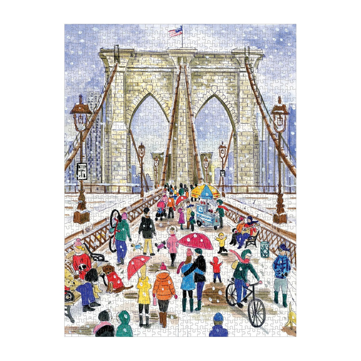 Galison Michael Storrings Brooklyn Bridge Puzzle - 1000 Piece