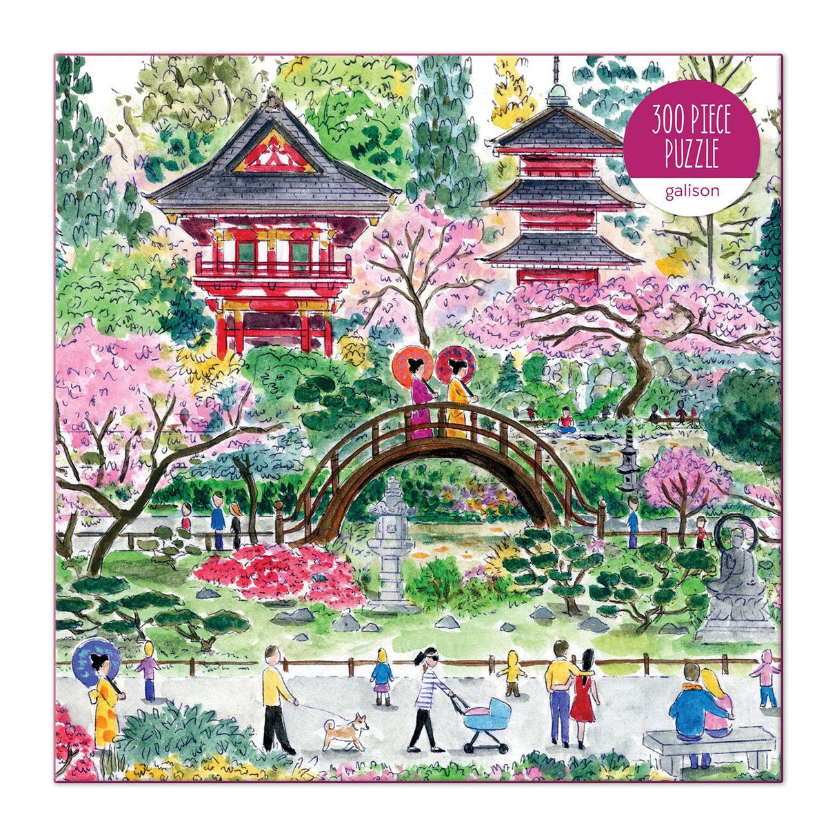 Galison Michael Storrings Japanese Tea Garden Puzzle - 300 Piece