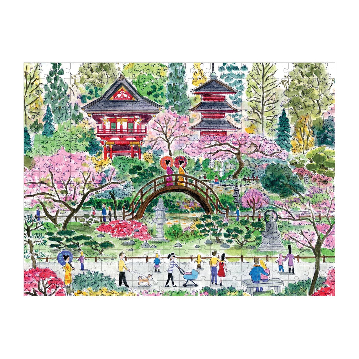 Galison Michael Storrings Japanese Tea Garden Puzzle - 300 Piece