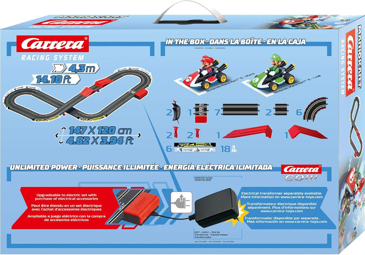 Carrera GO!!! Battery Operated Mario Kart 8 Slot Car Set