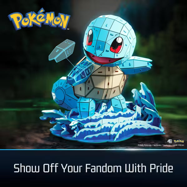 4D Build: Pokemon - Squirtle 3D Model Kit