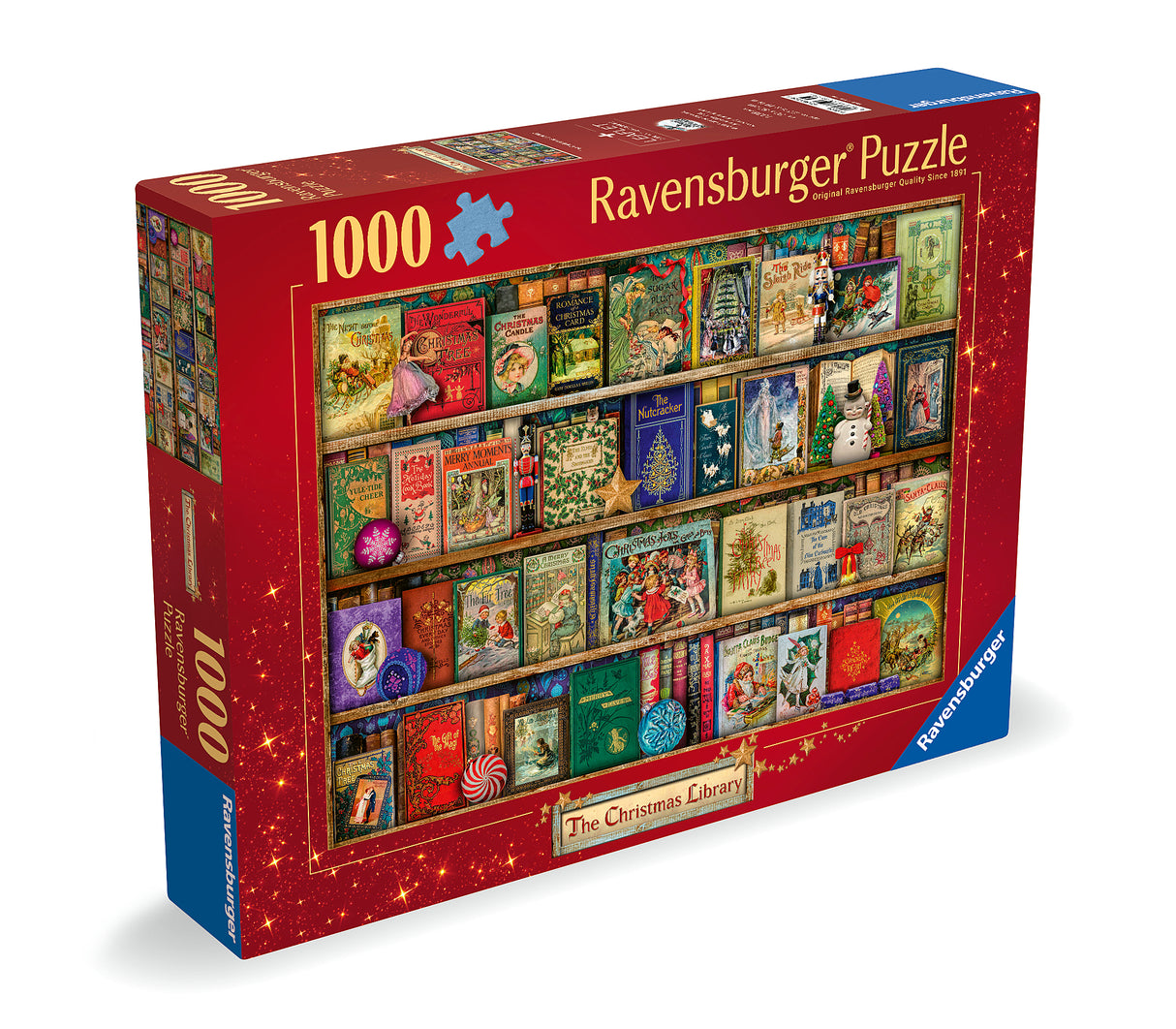 Ravensburger - The Christmas Library Puzzle - 1000 Piece