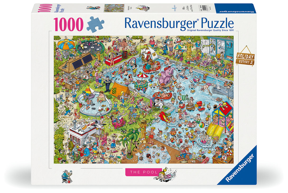 Ravensburger - Holiday Resort 3 The Pool Puzzle - 1000 Piece