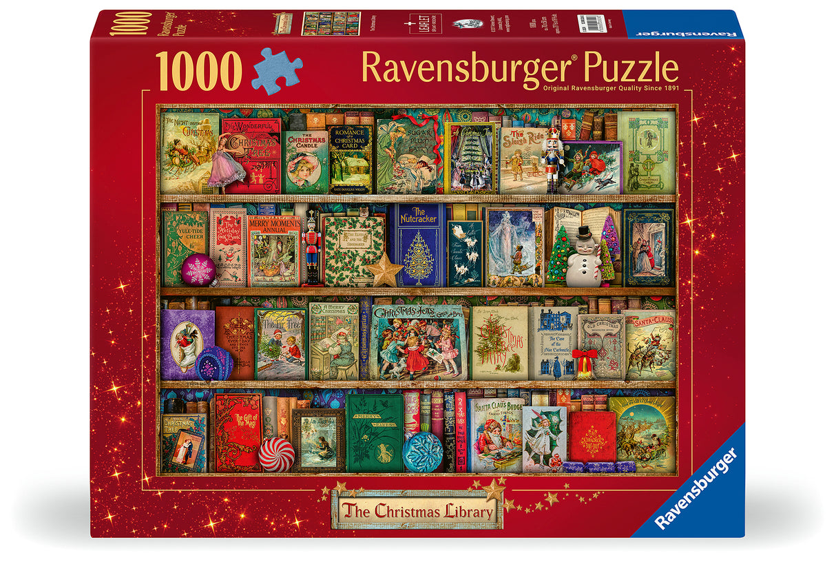 Ravensburger - The Christmas Library Puzzle - 1000 Piece