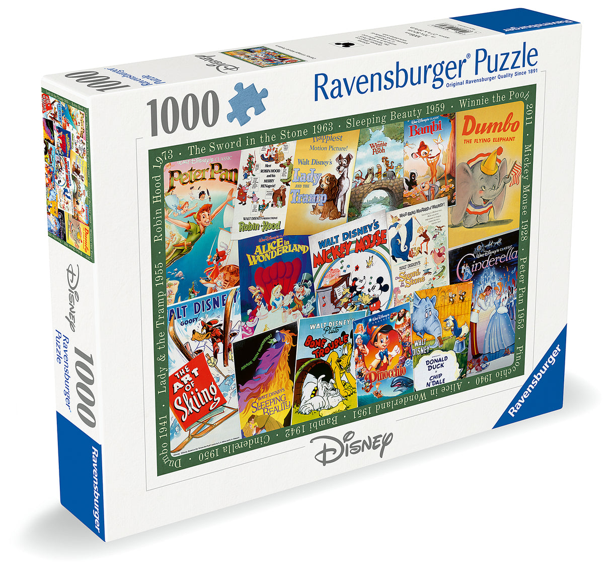 Ravensburger - Disney Vintage Movie Posters Puzzle - 1000 Piece