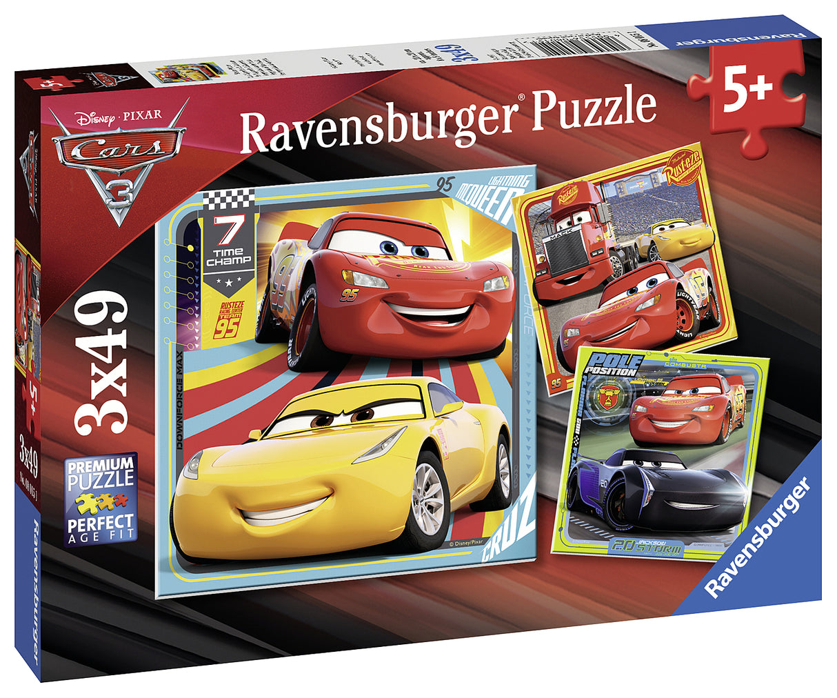 Ravensburger - Disney Cars 3 Collection - 3 x 49 Piece