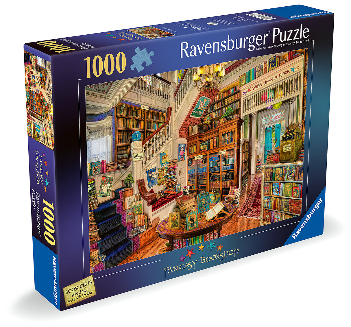 Ravensburger - The Fantasy Bookshop Puzzle - 1000 Piece