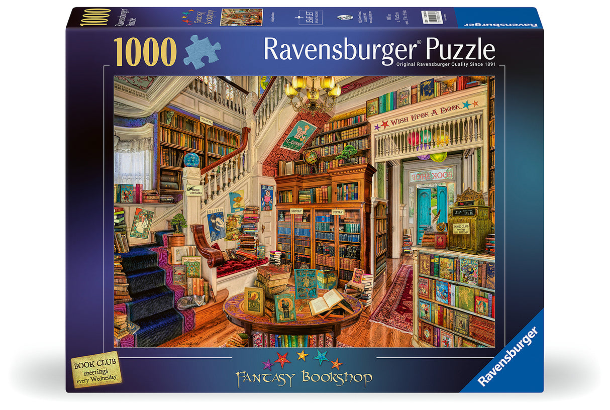 Ravensburger - The Fantasy Bookshop Puzzle - 1000 Piece