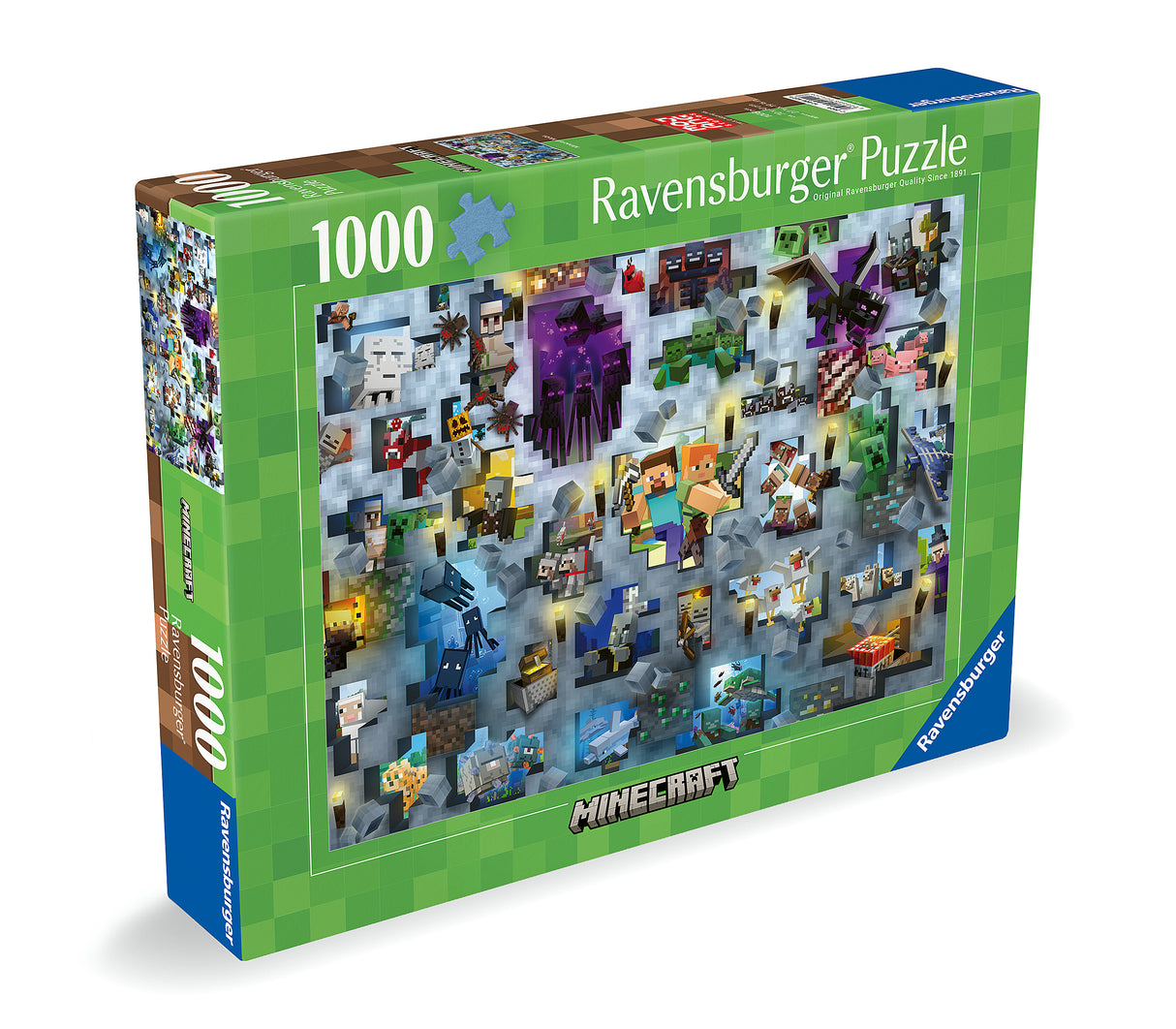 Ravensburger - Minecraft Mobs Challenge Puzzle - 1000 Piece