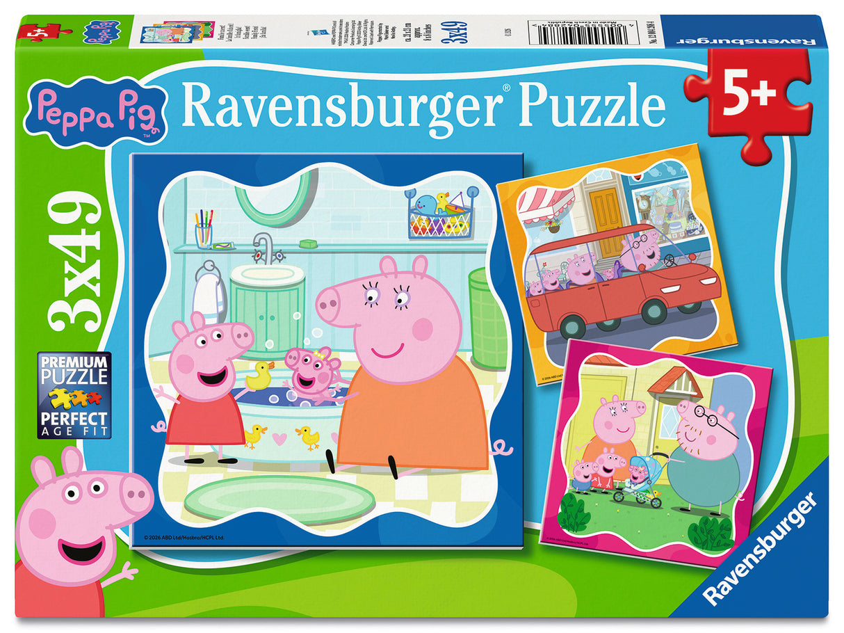Ravensburger: Peppa Pig Family Firsts! Puzzle - 3x49 Piece