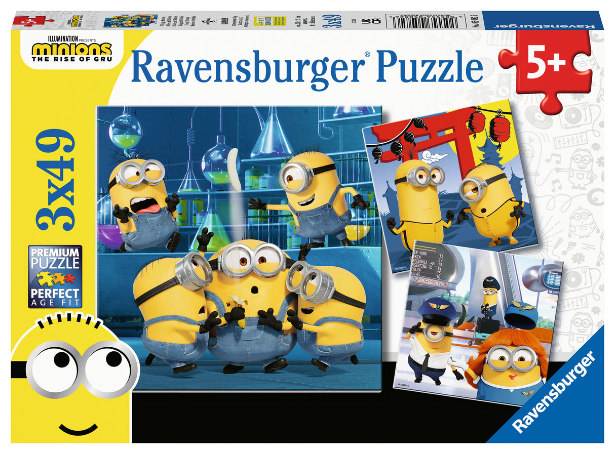 Ravensburger: Funny Minions Puzzle - 3x49 Pieces