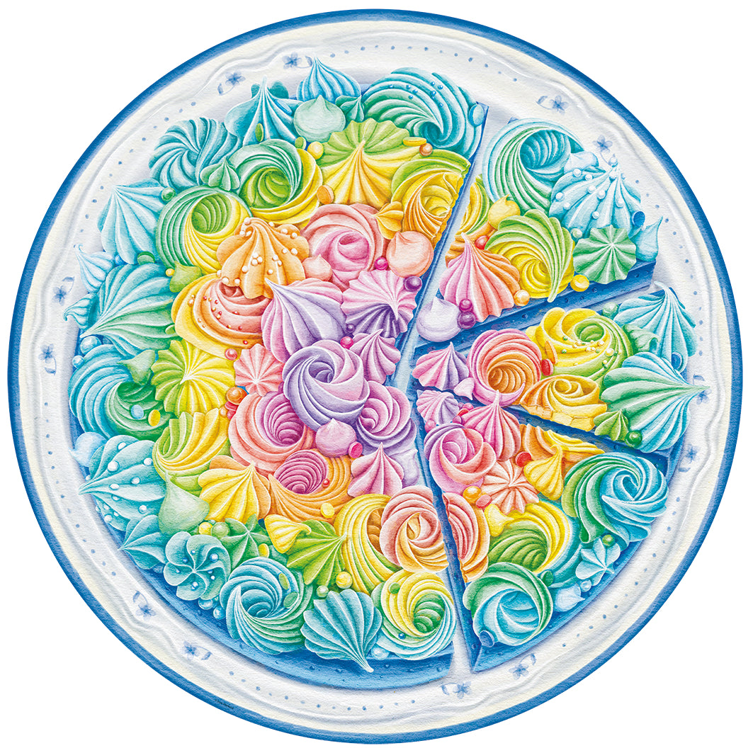 Ravensburger: Rainbow Cake Circle Puzzle - 500 Pieces