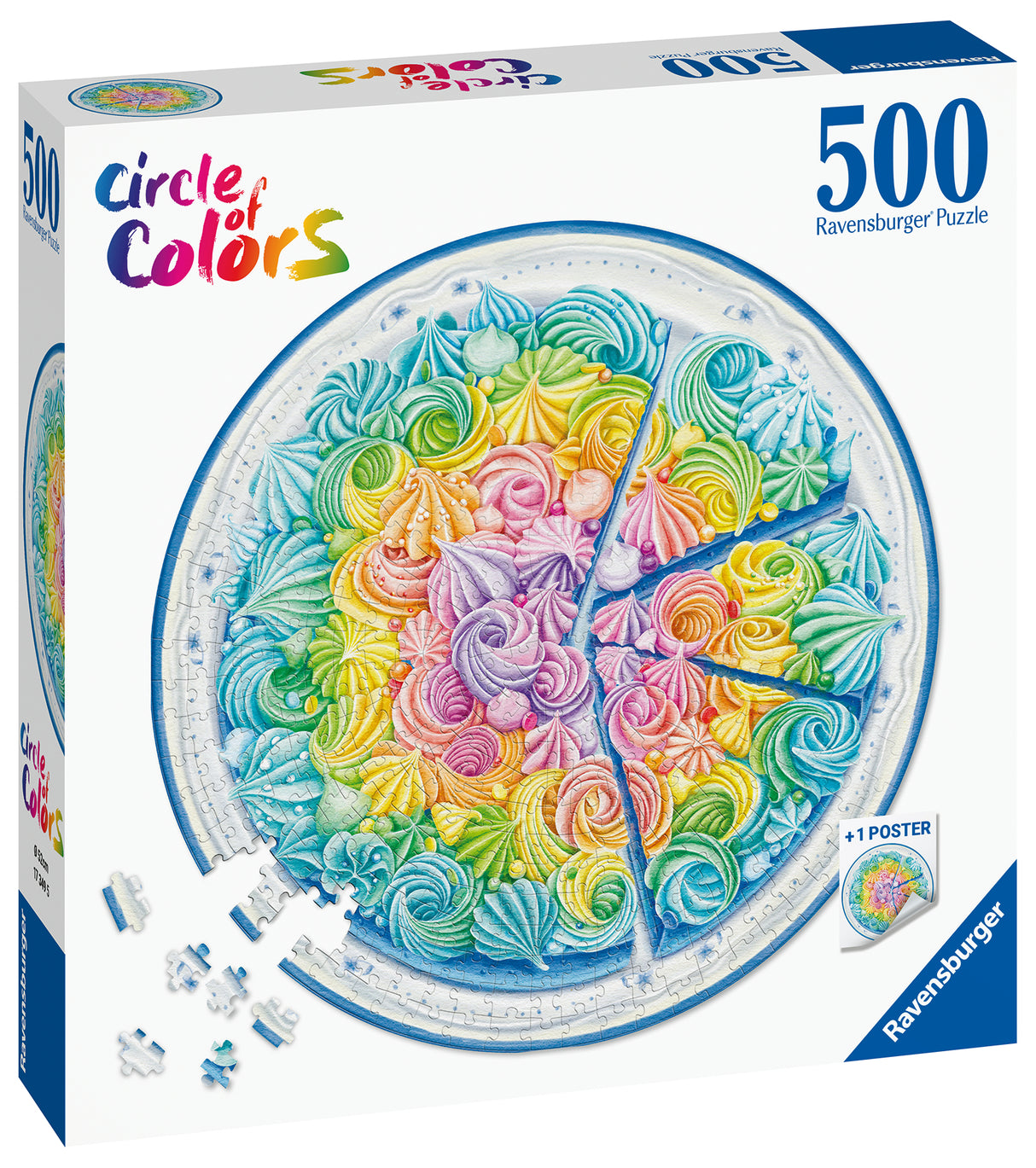 Ravensburger: Rainbow Cake Circle Puzzle - 500 Pieces