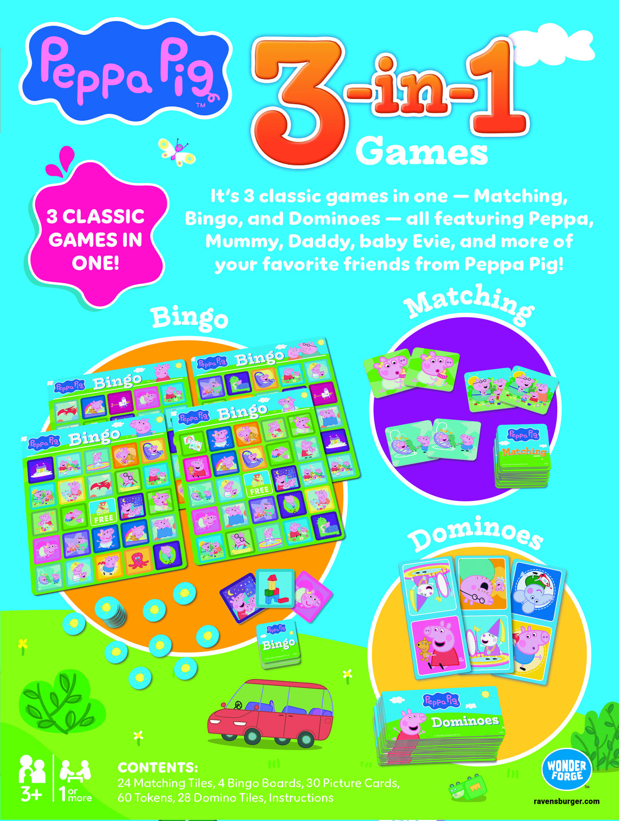 Ravensburger: Peppa Pig 3-in-1 Game