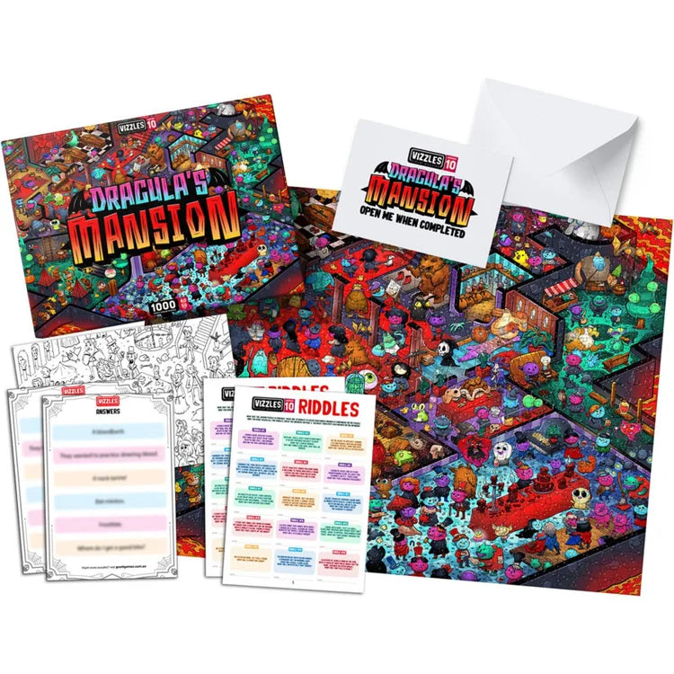 Vizzles Dracula's Mansion 1000pc Jigsaw Puzzle