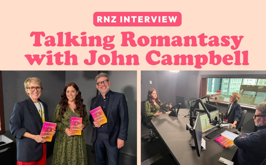 Talking Romantasy with John Campbell RNZ and Sacha Wackrow Book Hero