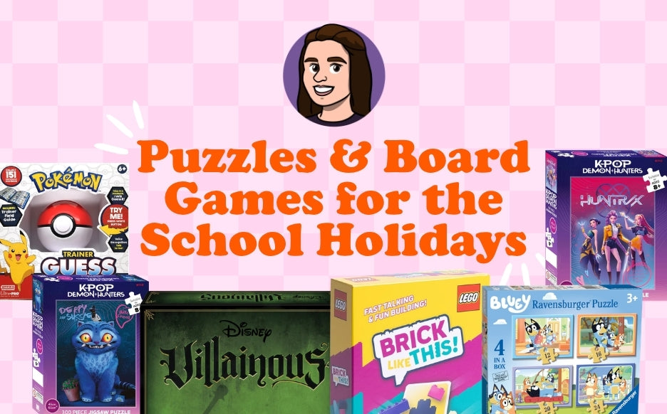 Puzzles & Board Games for the School Holidays
