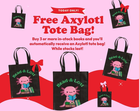 24 Days of Christmas at Book Hero: Day 12 - Buy 3+ In-Stock Books and Receive a Free Tote Bag! While Stocks Last!