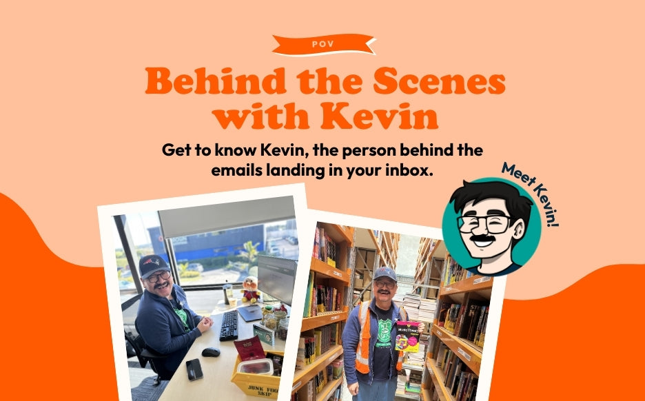 Meet Kevin: The Creative Mind Behind Book Hero Emails and Merchandising