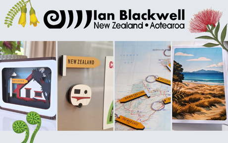 Ian Blackwell Kiwiana Has Landed at Book Hero