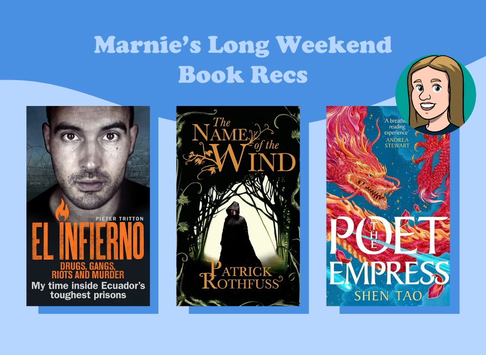 Marnie's Book Recs for the Long Weekend!