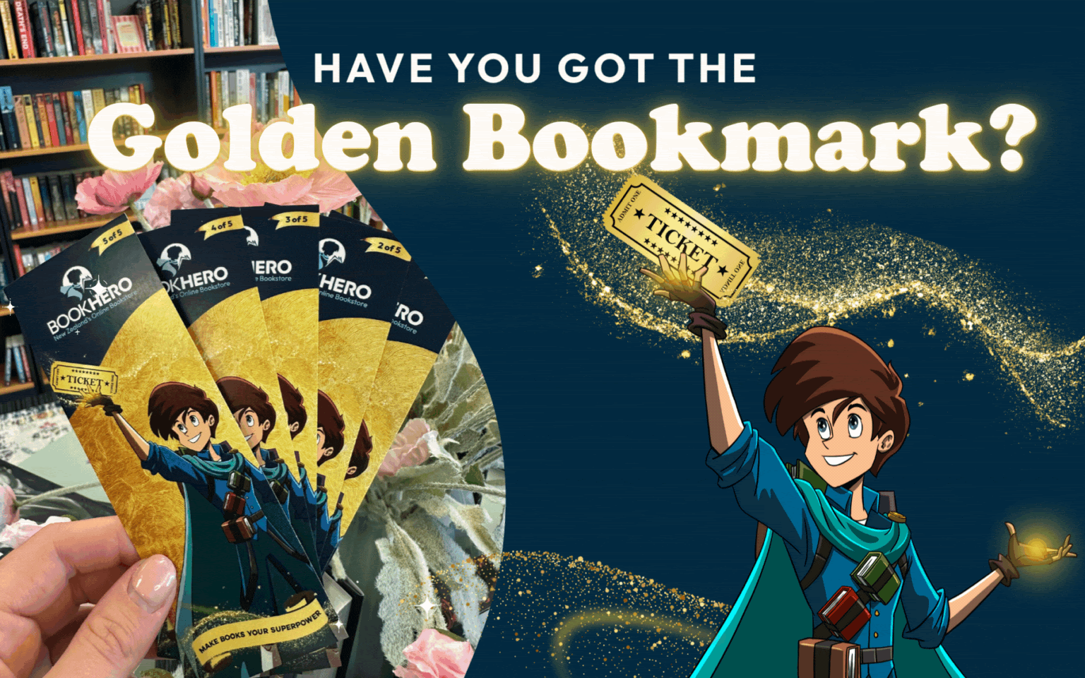 Find the Golden Bookmark in Your Order!
