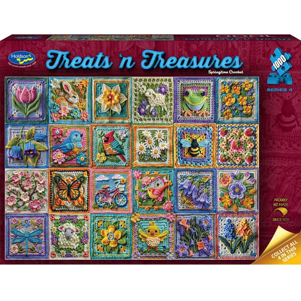 Treats N Treasures S4  - 1000 Piece Jigsaw Puzzle Springtime Crochet