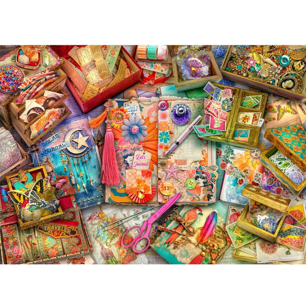 Treats N Treasures S4  - 1000 Piece Jigsaw Puzzle The Journalers Desk