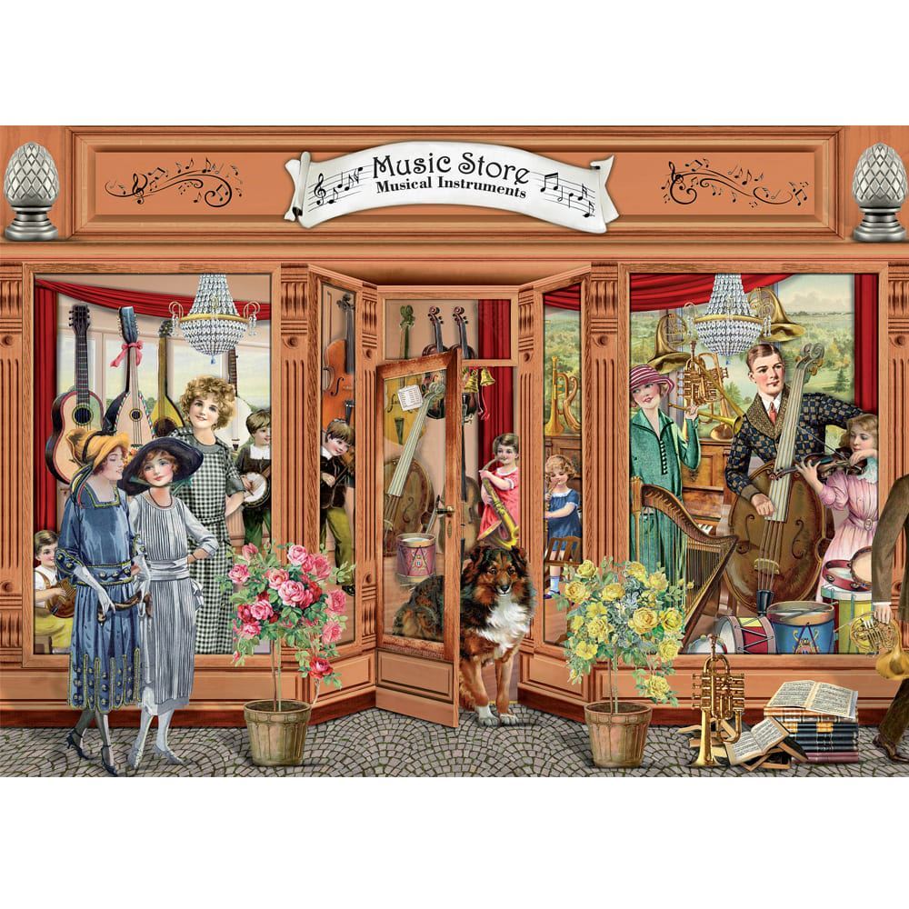 Victorian Day Out  - 1000 Piece Jigsaw Puzzle Music Store