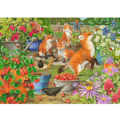 Garden Visitors  - 1000 Piece Jigsaw Puzzle Foxes in the Veggie Patch
