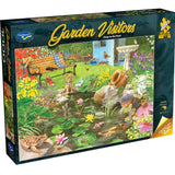 Garden Visitors  - 1000 Piece Jigsaw Puzzle Frogs in the Pond