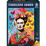 Timeless Icons  - 1000 Piece Jigsaw Puzzle - Frida Butterflies
