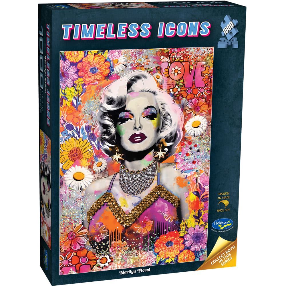 Timeless Icons  - 1000 Piece Jigsaw Puzzle - Marilyn Floral
