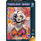 Timeless Icons  - 1000 Piece Jigsaw Puzzle - Marilyn Floral