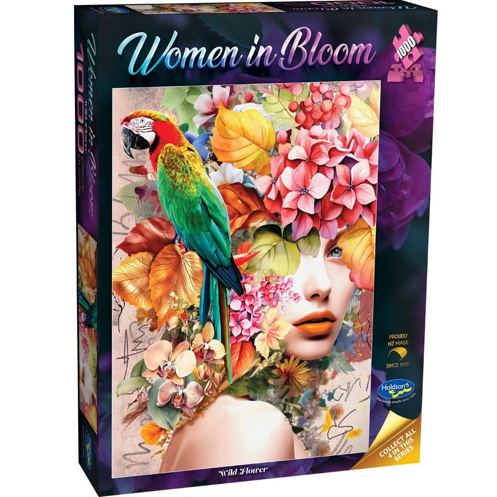 Woman in Bloom  - 1000 Piece Jigsaw Puzzle Wild Flower