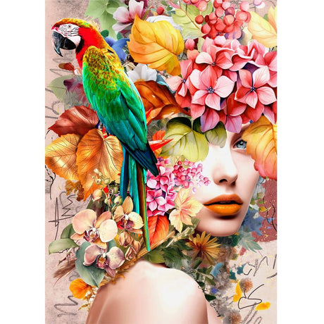 Woman in Bloom  - 1000 Piece Jigsaw Puzzle Wild Flower