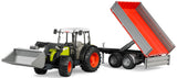 Bruder: Claas Nectis with Frontloader & Tipping Trailer