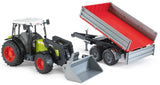 Bruder: Claas Nectis with Frontloader & Tipping Trailer