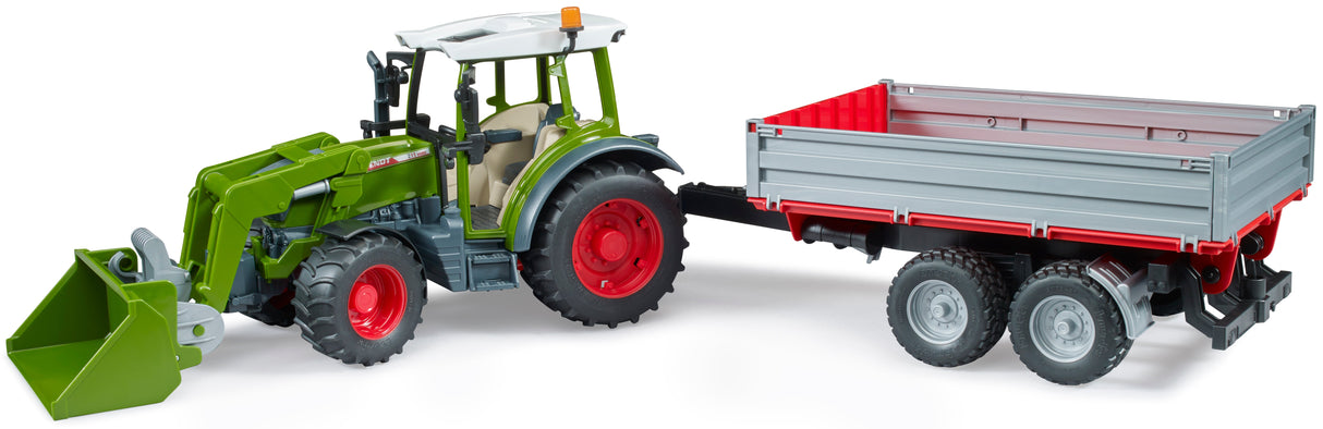 Bruder: Fendt Vario 211 with Frontloader & Tipping Trailer