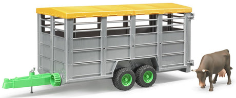 Bruder: Livestock Trailer with Cow